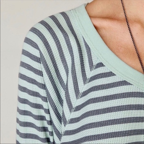 ✨Free People • Love Bug Thermal Striped Top - Picture 2 of 7